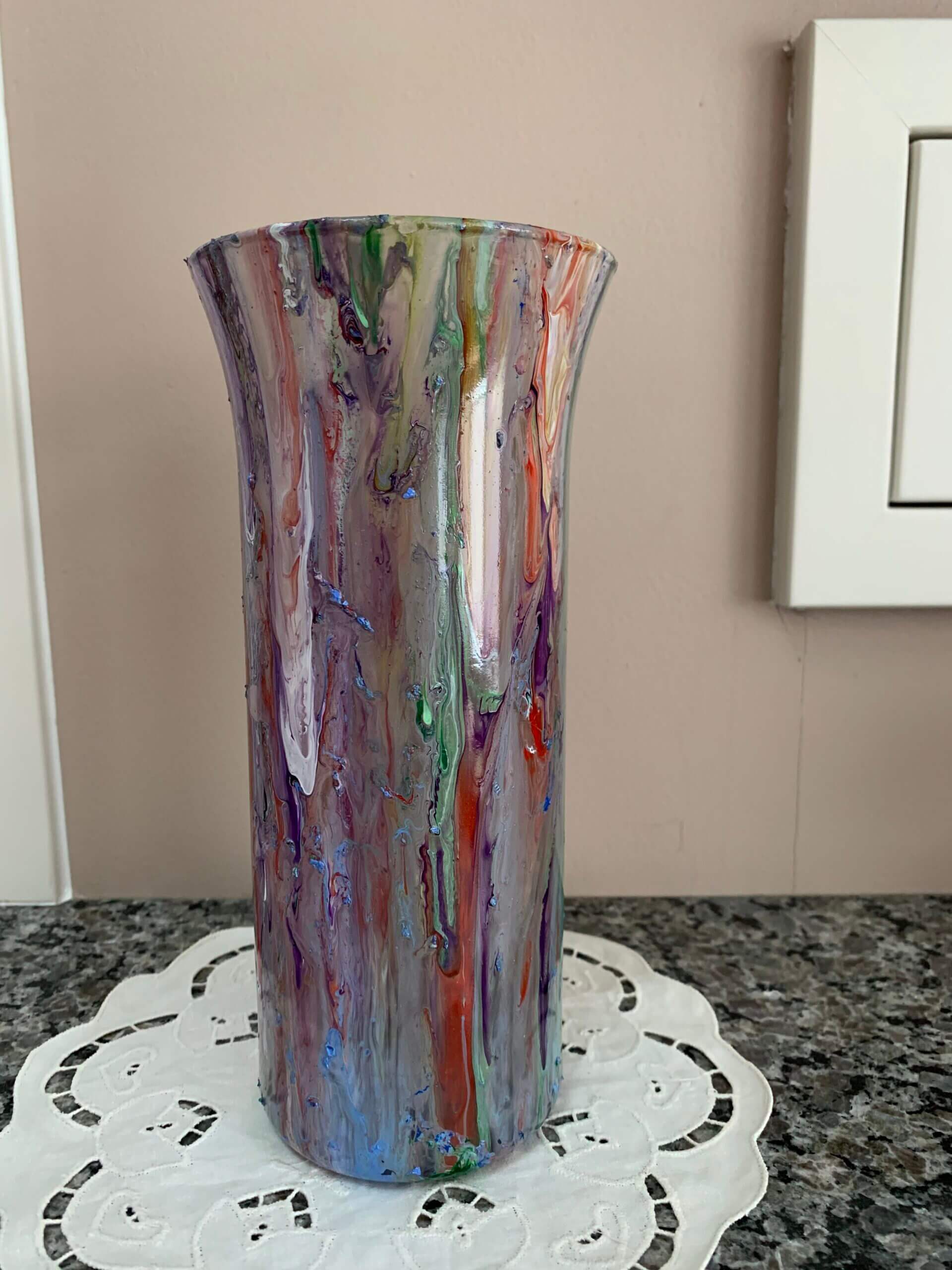 Glass Vase - Tall round