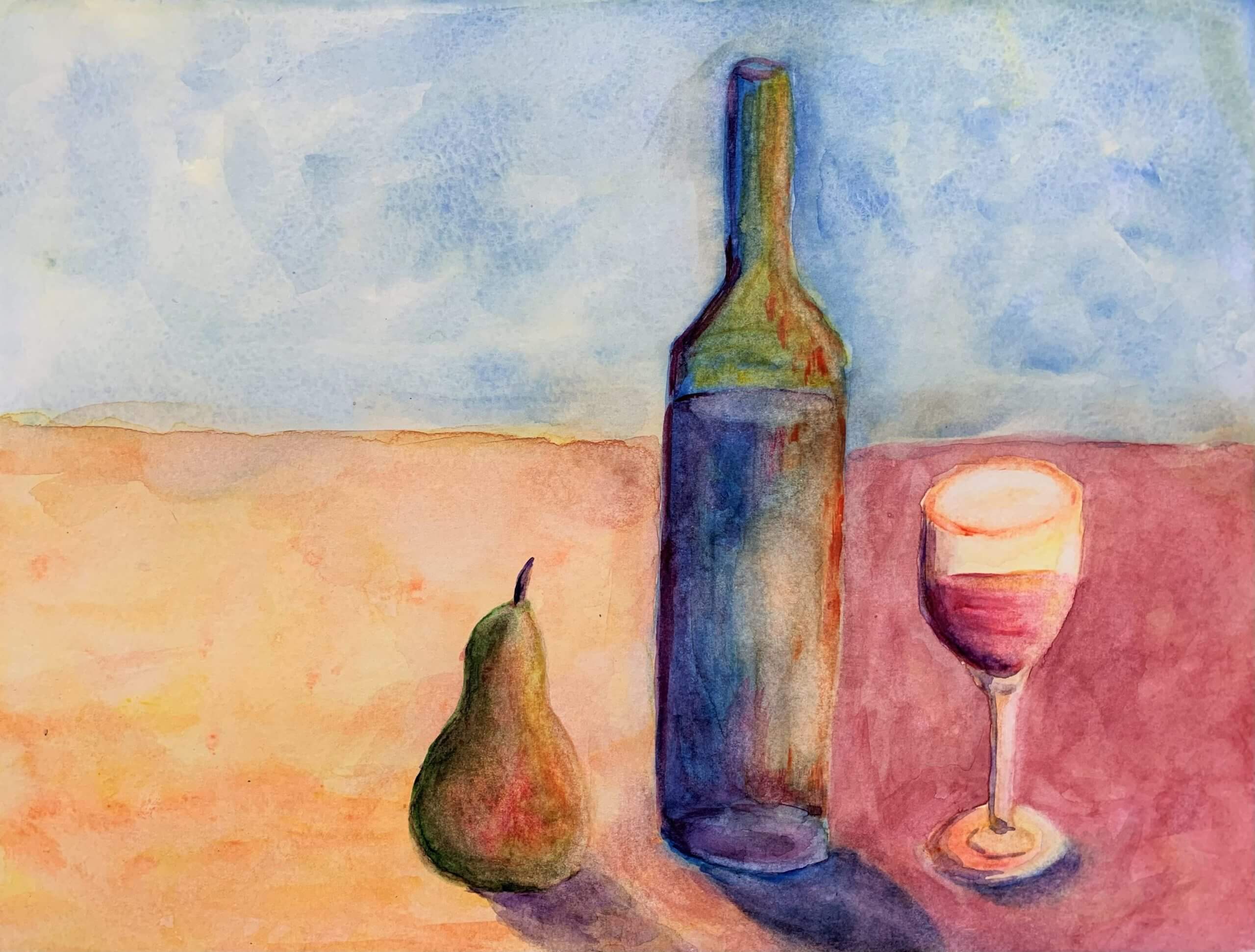 Wine & Pear- ORIGINAL