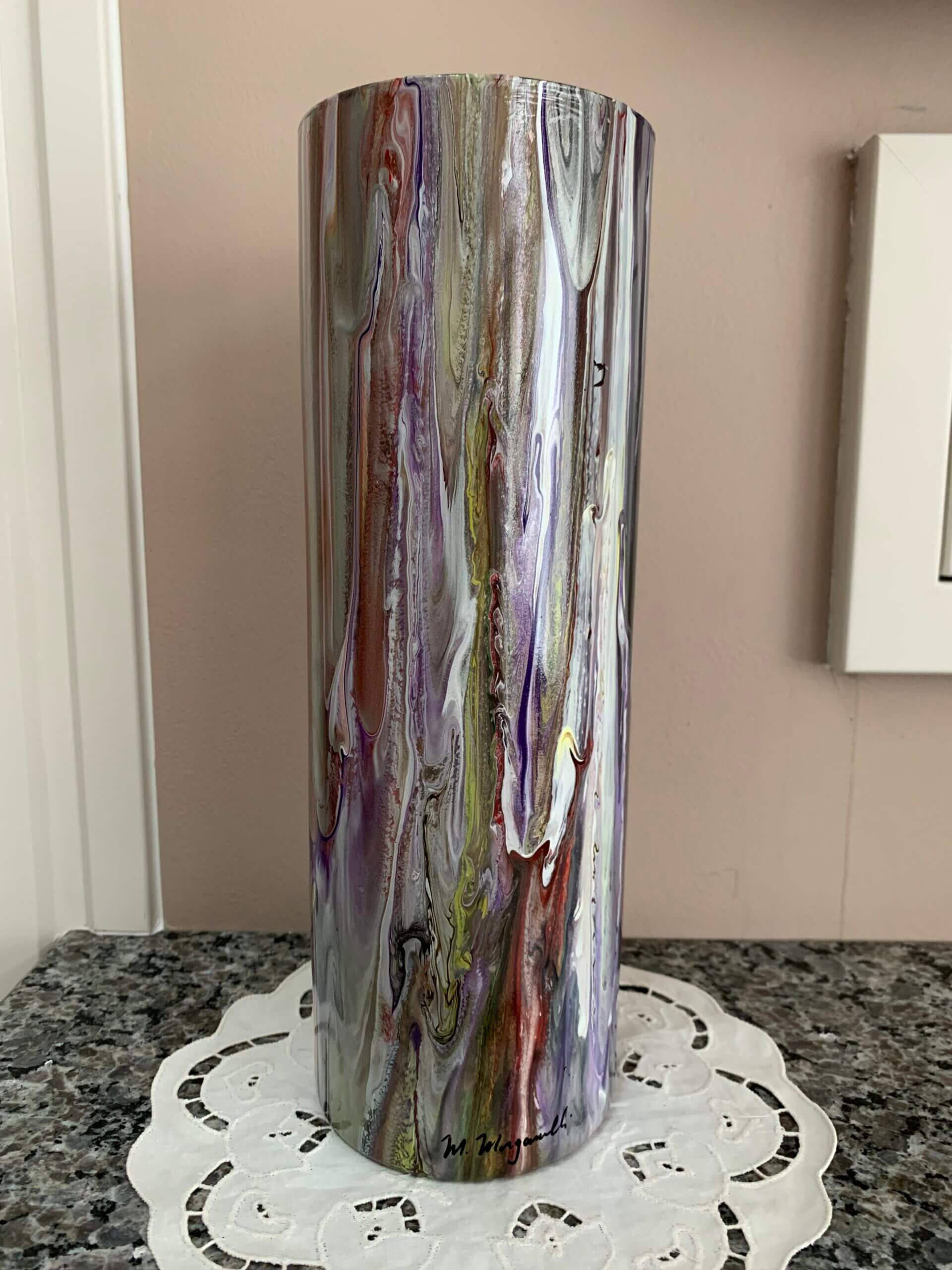 Glass Vase - Tall round