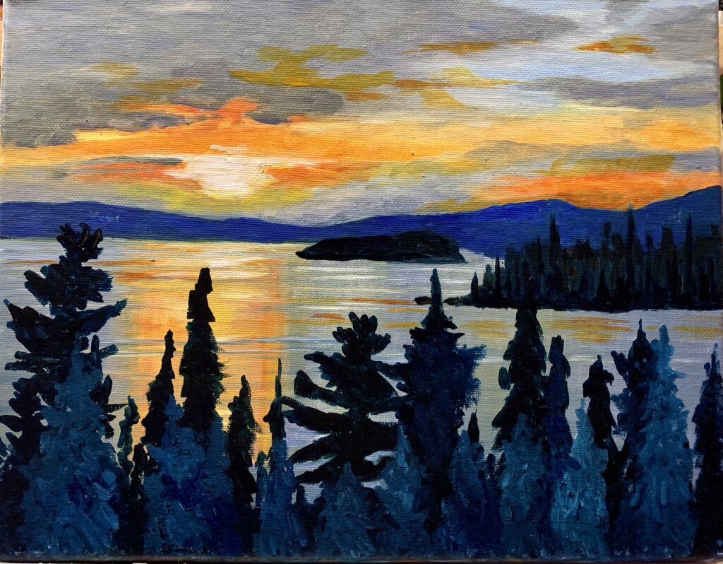 Sunset Lake- ORIGINAL